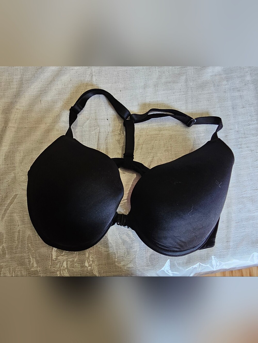 Victoria's Secret Black Front-Close Molded Cup Bra